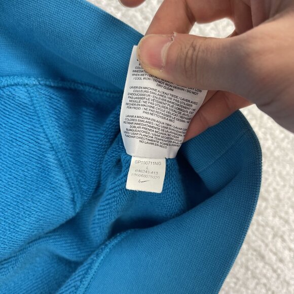 Nike Air Pivot Blue Short Sleeve Sweatshirt Hoodie Jacket L Tech Fleece (Read) - Picture 8 of 16